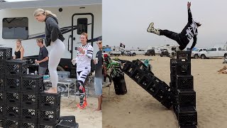 Crate Challenge At Pismo Beach With Buttery Films [upl. by Ahsenot25]