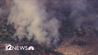 Rose fire evacuations lifted in Wickenburg [upl. by Natsrik]