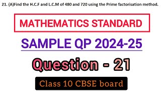 find the hcf and lcm of 480 and 720 using the prime factorization method [upl. by Colette]