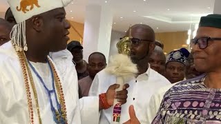 FORMER ONDO GOVERNOR MIMIKO HONORS OONI OF IFE AT THE OPENING OF OJAJA PARK AKURE [upl. by Arne]