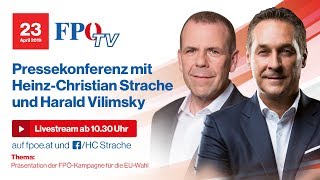 Komplettaufzeichnung Die Präsentation der FPÖKampagne für die EUWahl 2019 [upl. by Eilegna]