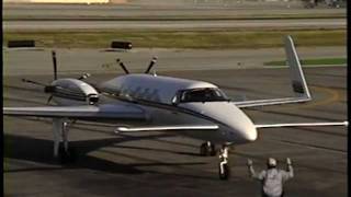 Rare Beech 2000A Starship 1 Departing BUR [upl. by Risay]