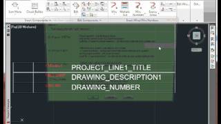 AutoCAD Electrical Title Block Setup 2 [upl. by Ayimat]