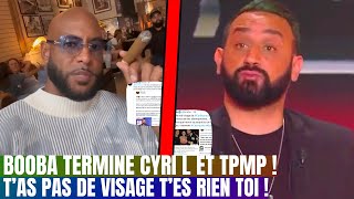 Booba Ridiculise Cyril Hanouna et Tpmp aprés leur position envers la Paléstine [upl. by Suirtemid]