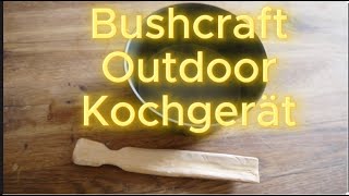 Kinder 🌳Bushcraft🔥 Praktischen Pfannenwender 🍳schnitzen [upl. by Anivlek]