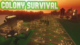 Colony Survival  1000 COLONISTS  Mods Updates amp Rapid Expansion  Colony Survival Gameplay [upl. by Enilav]