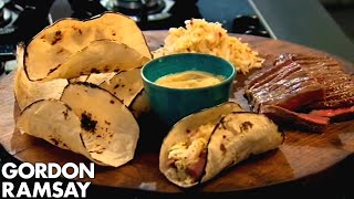 Beef Tacos with Wasabi Mayonnaise  Gordon Ramsay [upl. by Moht346]