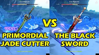 PRIMORDIAL JADE CUTTER vs THE BLACK SWORD  Electro Keqing C6  Genshin Impact [upl. by Dranrev113]