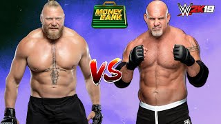 Brock Lesnar Vs Goldberg wwe2k19 Gameplay gaming wwe2k19 [upl. by Arbed]