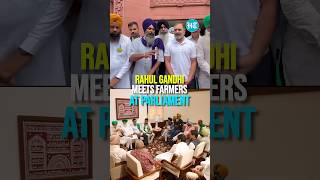 Rahul Gandhi Meets Farmers At Parliament Vows To Push For MSP Legal Guarantee  Watch [upl. by Fregger]