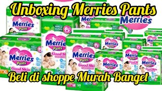 Unboxing Diapers Marries Pants Wajib Beli Disini Lebih Murah Shoppe Haul [upl. by Ashley977]