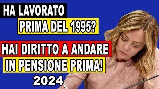 AVETE LAVORATO PRIMA DEL 1995 POTETE ANDARE IN PENSIONE ANTICIPATA SCOPRI COME ANDARE IN PENSIONE [upl. by Rosenwald]