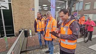 Jaarlijkse vloedschottentest in binnenstad Dordrecht [upl. by Notfa]