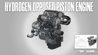 This Opposed Piston Engine Runs on Hydrogen [upl. by Zacarias]