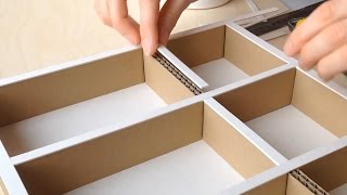 DIY Cardboard Drawer Organizer  An Easy Tutorial For Clever Storage Solutions [upl. by Moersch]