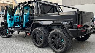 NEW 2024 G63 6x6 G900 BRABUS SOUND Tiffany Blue Interior amp 900HP GCLASS [upl. by Yennej191]