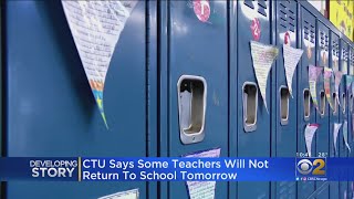 CTU Says Some Teachers Will Not Return To School Monday [upl. by Anrehs]