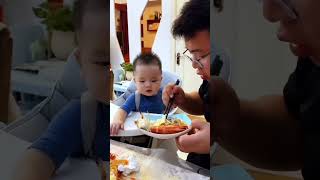 🥣 Baby vs Dad The Hilarious Dinner Showdown 😂 🌟❤️ babylandu [upl. by Jarrett195]