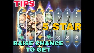 SECRET TIP HOW TO RAISE YOUR CHANCE TO GET 5 STAR CHARACTER  Genshin Impact [upl. by Yerroc]