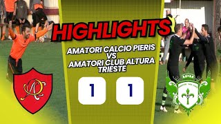 HIGHLIGHTS Amatori Calcio Pieris vs Amatori Club Altura Trieste 1  1 04112023 [upl. by Annahsat585]