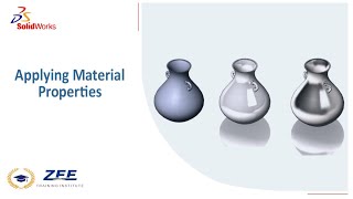 SolidWorks Tutorial Assigning and Customizing Material Properties [upl. by Htebazile]