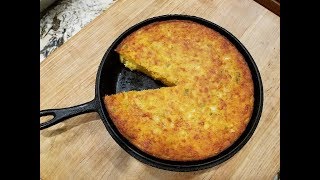 MEXICAN CORNBREAD  JANETS SIDES  CAST IRON SKILLET [upl. by Nyladnewg]