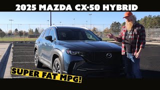 2025 Mazda CX50 Hybrid Gets Super Fat MPG [upl. by Nyladnor]