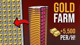 Minecraft Portal Based Gold Farm 121  80000 Items Per Hour [upl. by Aimil324]