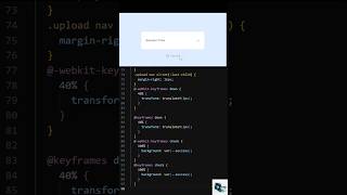 Day 014  Micro Css Upload Animation codingfrontenduidesignsoftwaredeveloperwebdevelopment [upl. by Catto]