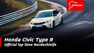 Honda Civic Type R  744881  Official lap time Nordschleife [upl. by Racso296]