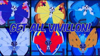 🦋😎GET 38 DIFFERENT VIVILLON INCLUDING ALL SHINY FORMS IN POKEMON SCARLETVIOLET [upl. by Gualtiero]