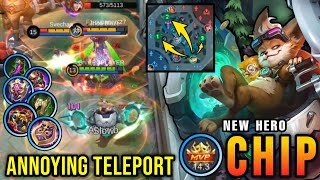 MVP TANK New Hero Chip Mobile Legend Annoying Tank with Teleport  New Hero Tryout  MLBB [upl. by Lemon845]