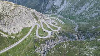 Gotthard pass Switzerland two beautiful sports cars on the road part 2 [upl. by Valley938]