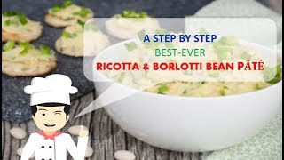 So Yummy RICOTTA AND BORLOTTI BEAN PÂTÉ [upl. by Akenihs405]