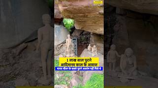 1 लाख साल पुराने आदिमानव काल के आवास Bhimbetka Stone Shelters shorts [upl. by Jack]