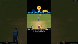 🤯💥Sri Lanka Needed 13 Runs In 4 Balls Against Australia  Last Over Thrillers rc24 shorts [upl. by Eelasor]