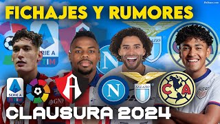 ✅🔥¡CHINO HUERTA A ITALIA CHIQUETE A EUROPA FICHAJES CONFIRMADOS LIGA MX 2024 [upl. by Ecirtap]