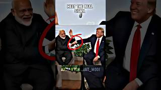 😈MODI is REAL SIGMA 🗿 🔥shorts modi india sigma attitude trump indian boss ytshorts [upl. by Anemolihp]