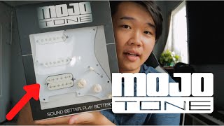 MOJOTONE 58 Quiet Coil HSS PreWired STRAT Pickguard  INSTALLATION  TONE DEMO [upl. by Bonni]