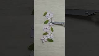 DIY Flower Bookmarkbookmark diy craftideas shorttapecraftpapercraft [upl. by Lhary]