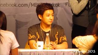 FANCAM 131129 BTS Fansign Jungkook Focus  MBK Center BKK [upl. by Aidin287]