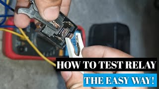 How to properly test a relay with multimeter  Full details [upl. by Llenwahs]