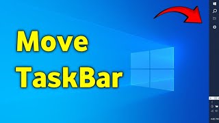 How to Move Taskbar in Windows 1011 [upl. by Marko]