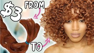 How to Neonred crochet wig with KANEKALON  DIY SILKY CROCHET WIG [upl. by Ahsata797]