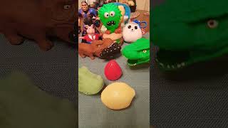 Crocodiles eating my fruits trendingshorts ytshorts crocodile squishy fidgettoy [upl. by Criswell]