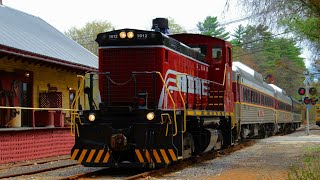 Winnipesaukee Scenic Railroad quotPemigewasset Rocketquot 5112019 [upl. by Notlok]