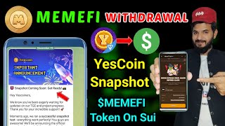 Memefi Deposit MEMEFI Token  Yescoin Snapshot Coming soon  Bool network Snapshot 1Memefi airdrop [upl. by Sedinoel238]