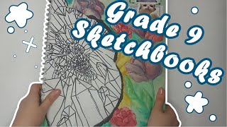 HOW I GOT A GRADE 9 IN GCSE ART  Sketchbooks tour [upl. by Bullion]