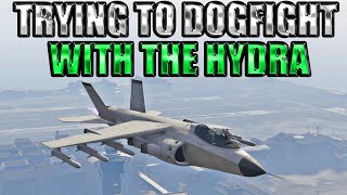 Trying To Dogfight With The Hydra In Gta 5 Online [upl. by Padraic]