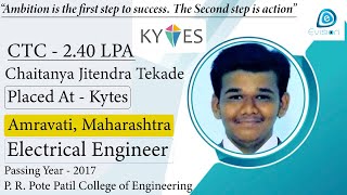 CongratsChaitanya Jitendra Tekade Selected in KYTES 24LPAEEPoY2017Amravati Maharashtra [upl. by Ylicis420]